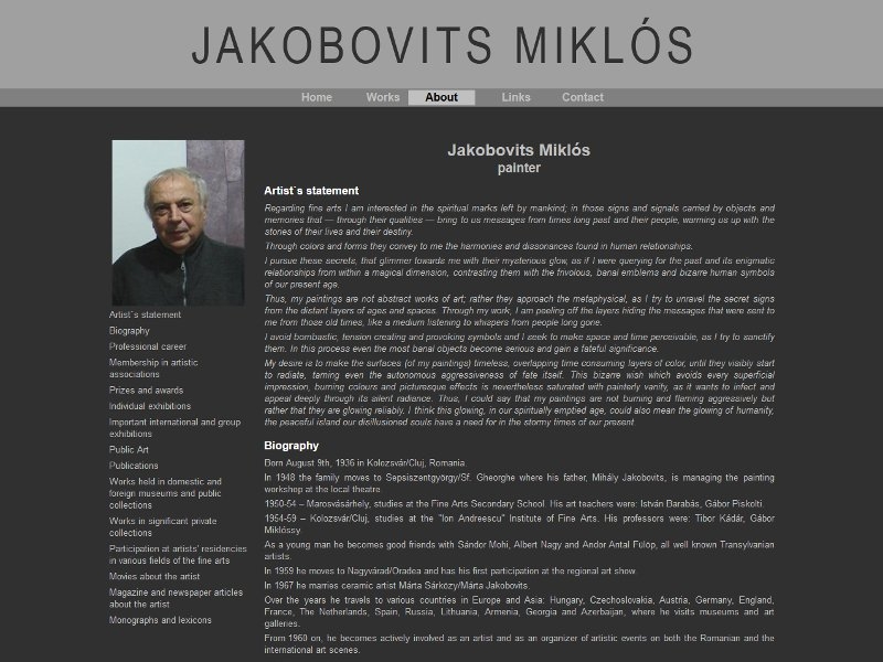 Jakobovits Miklós, pictor